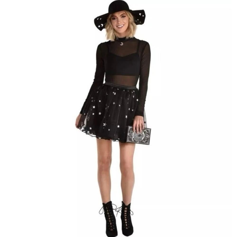 Sultry Spellcaster Women's Sexy Star Witch Halloween Costume Size Medium 6-8 new